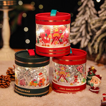 平安夜苹果桶圣诞节礼品盒透明小礼物盒子高级感糖果创意伴手礼盒