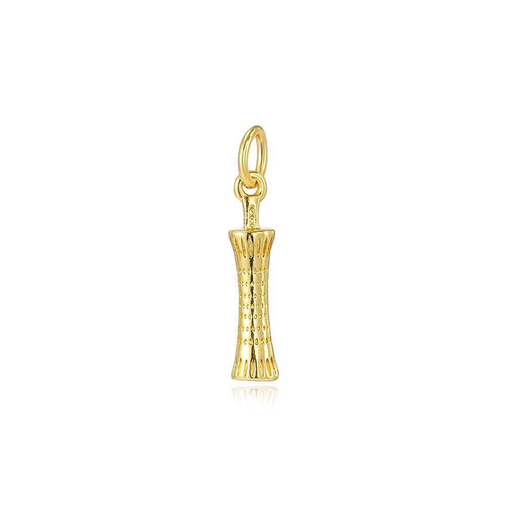 5g Weight Pendant Jewelry Making Type 20*3mm Jewelry Making Size DIY Jewelry Accessories Classification 5 PCS/Package Quantity Copper Material Eiffel Tower Pattern All Seasons Season Plating Design Vintage Style Style 5 PCS/Package 20*3mm Copper Eiffel Tower Pendant 2