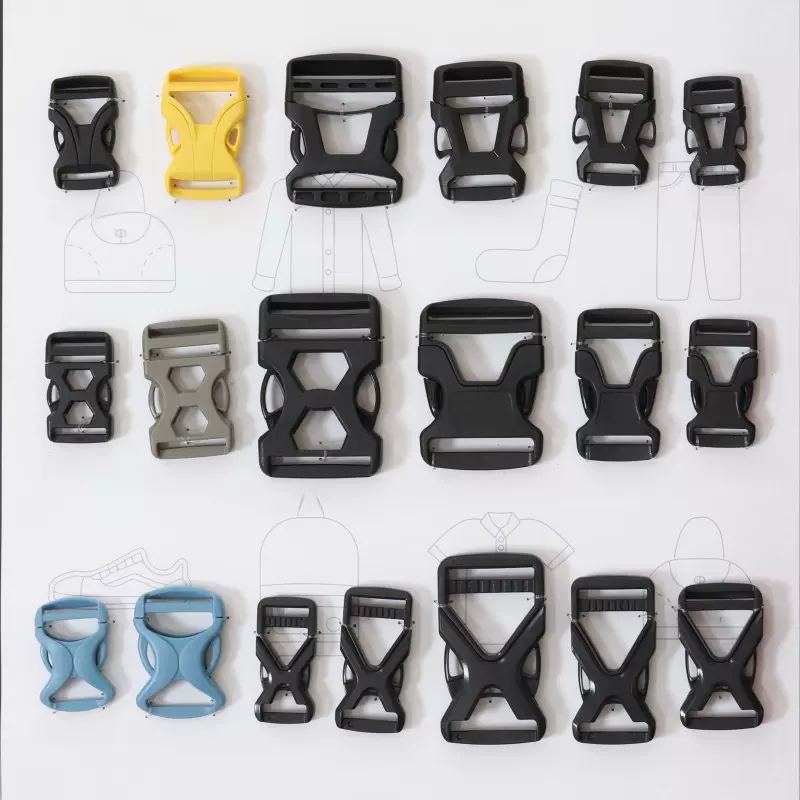 交叉式插扣 X形镂空调节扣塑料轻便子母扣户外背包卡扣安全塑料扣