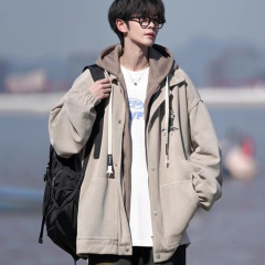 Semir ジャケット メンズ 2024 秋冬 アメリカのファッションブランド ティーンエイジャー 大きいサイズ ルーズ カジュアル フェイク ツーピース フード付きジャケット