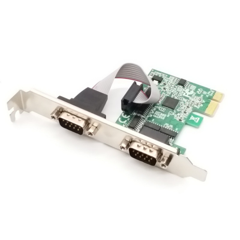 PCI-E转串口卡PCIe9针串口 RS232通讯串口卡DB9串口PCIE扩展2串卡