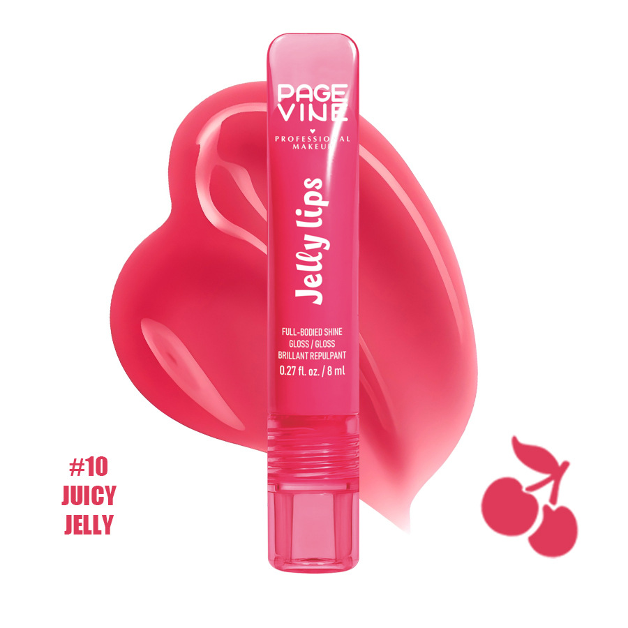 Cross-border PAGE VINE Lip Oil Fruit Lip Oil Hydrating Nutrient Lipstick Lock Water Brilliant Lip Esmalte