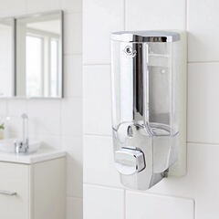 現物は二合一押し石けん液器大容量シャンプー入浴剤手動石けん液器を供給している