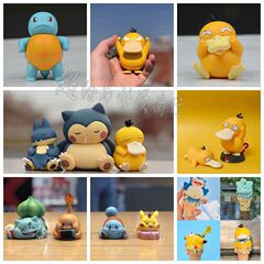 ペットの妖精の傲慢なジャニ亀の卑猥なアヒルの漫画のかわいい手の模型の車の置物