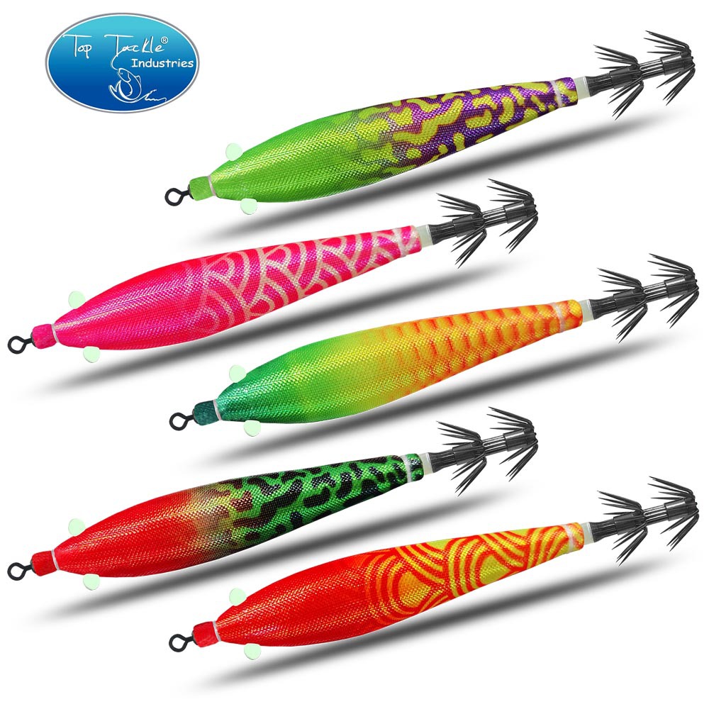 创峰渔具2023新款鱿鱼布卷4号全夜光鱿鱼布卷双层伞钩火箭鱿专攻