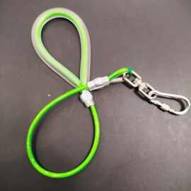 中大型遛狗防咬钢丝绳狗户外牵引绳遛狗绳钢芯防咬耐脏钢丝包塑绳