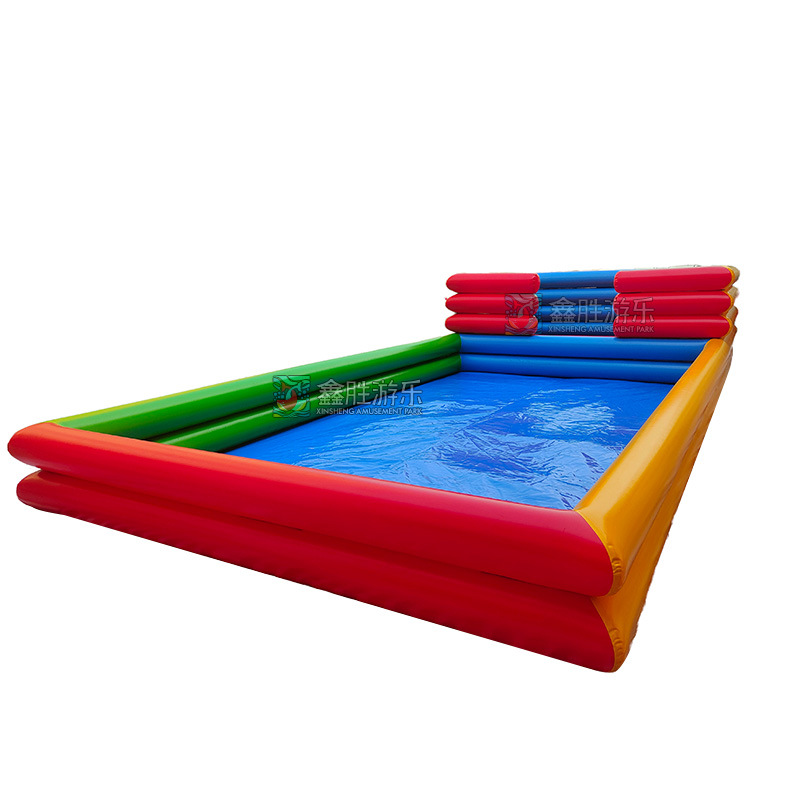 Cerca de la piscina de bolas del océano, puestos interiores y exteriores, dibujos animados para niños, piscina de bolas de Bobo inflable, trampolín, trampolín