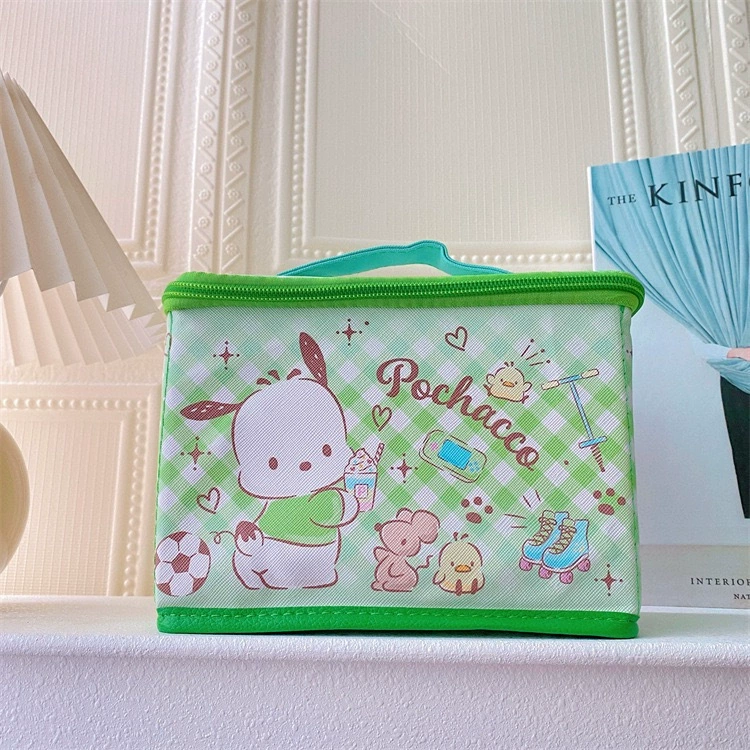 Japanese cute foldable handheld storage box, makeup box, stationery