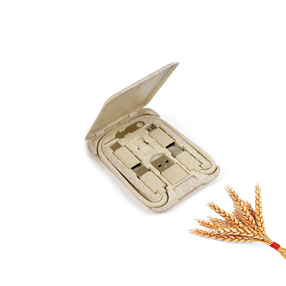 Handyhalter drei in einem biologisch abbaubaren Datenkabel-Ladeset, City-Survival-Card-Box-Patent, Kikyo_voghion.com