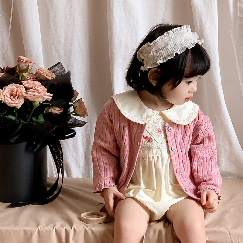 (2개) 봄, 가을 신작 영 용 긴팔 코트, 남녀공용 라운드넥 탑, 피트 니트 스웨터 가디건