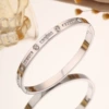 【211】Silver single row baby's breath bracelet
