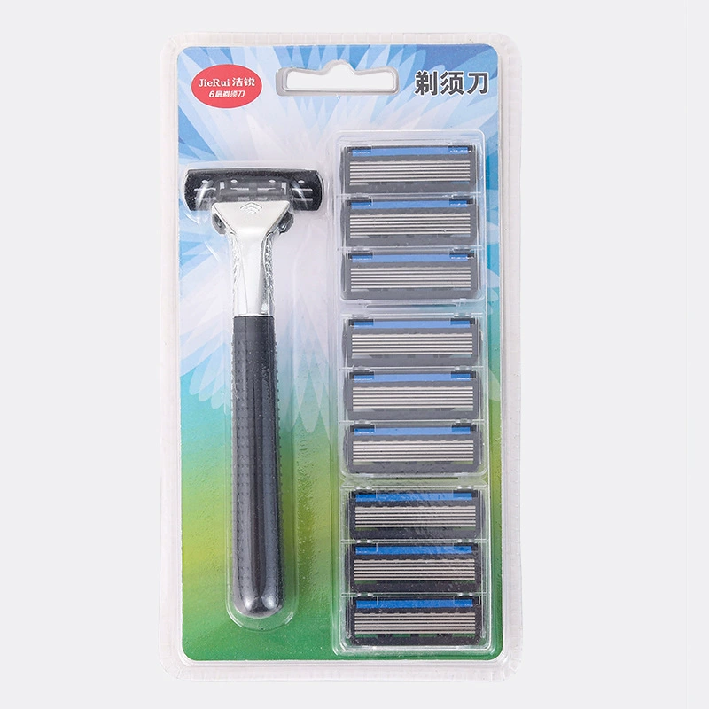 Jierui Razor, men's old-fashioned changeable blade, 6 floors, hair removal