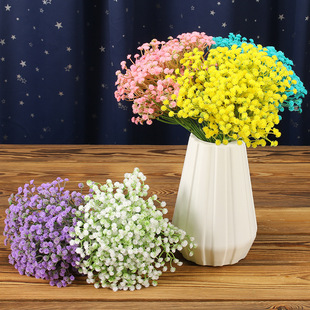 Simulated flowers full of stars and fake flowers and green plants DIY ornaments artificial wedding wedding living room home decoration plastic bouquet