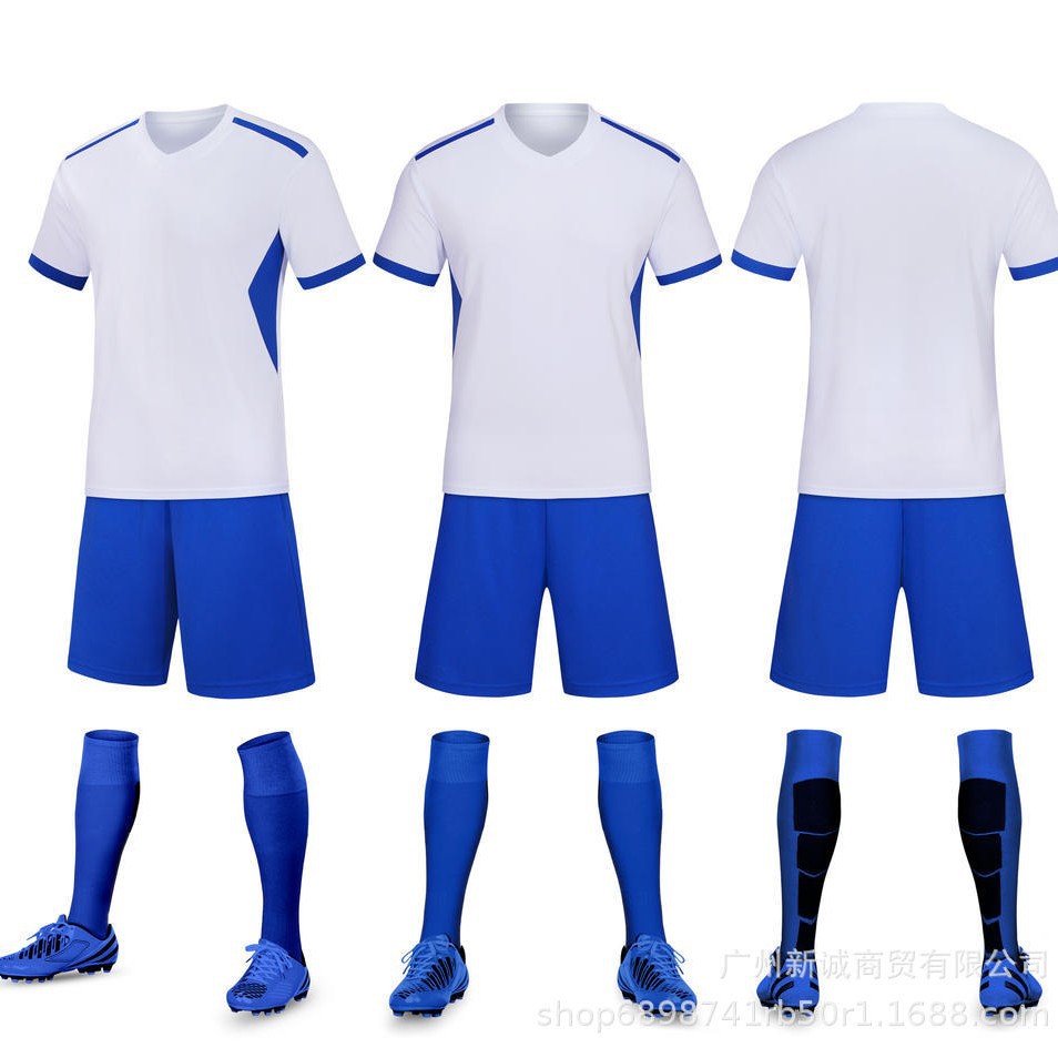Traje de uniforme de fútbol para hombres y mujeres, juego de fútbol para adultos, uniforme de equipo de manga corta, uniforme de entrenamiento, camiseta de fútbol para niños, número de impresión