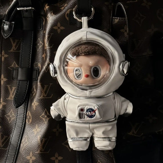 Labubu「宇宙飛行士」Labubu 人形着替え 17cm マカロンペンダント ビニール人形服|undefined