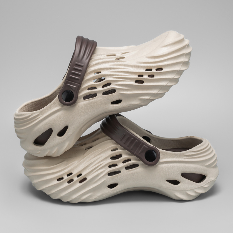 Zapatos con agujeros para hombres en verano, zapatos de suela gruesa, zapatillas Baotou, deportes al aire libre, sandalias de playa