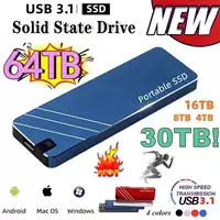 Обновлённый SSD мобильный твердотельный накопитель 500GB–128TB новый большой объём, стабильная поставка