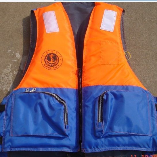 厂家直发成人海事救生服带口哨漂流带领口袋工作救生衣 浮潜马夹