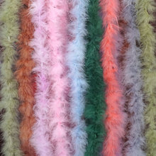 羽毛条平板毛条节日diy装饰玩具工艺品舞台服装演出2米羽饰火鸡毛