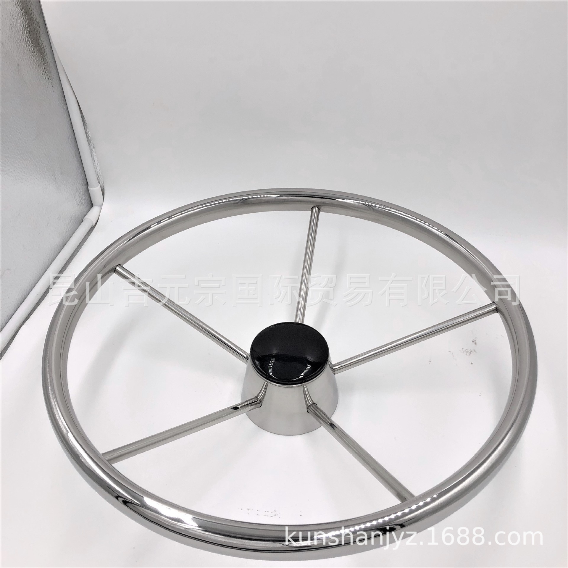 13.5寸不锈钢304游艇船用方向舵方向盘五金配件