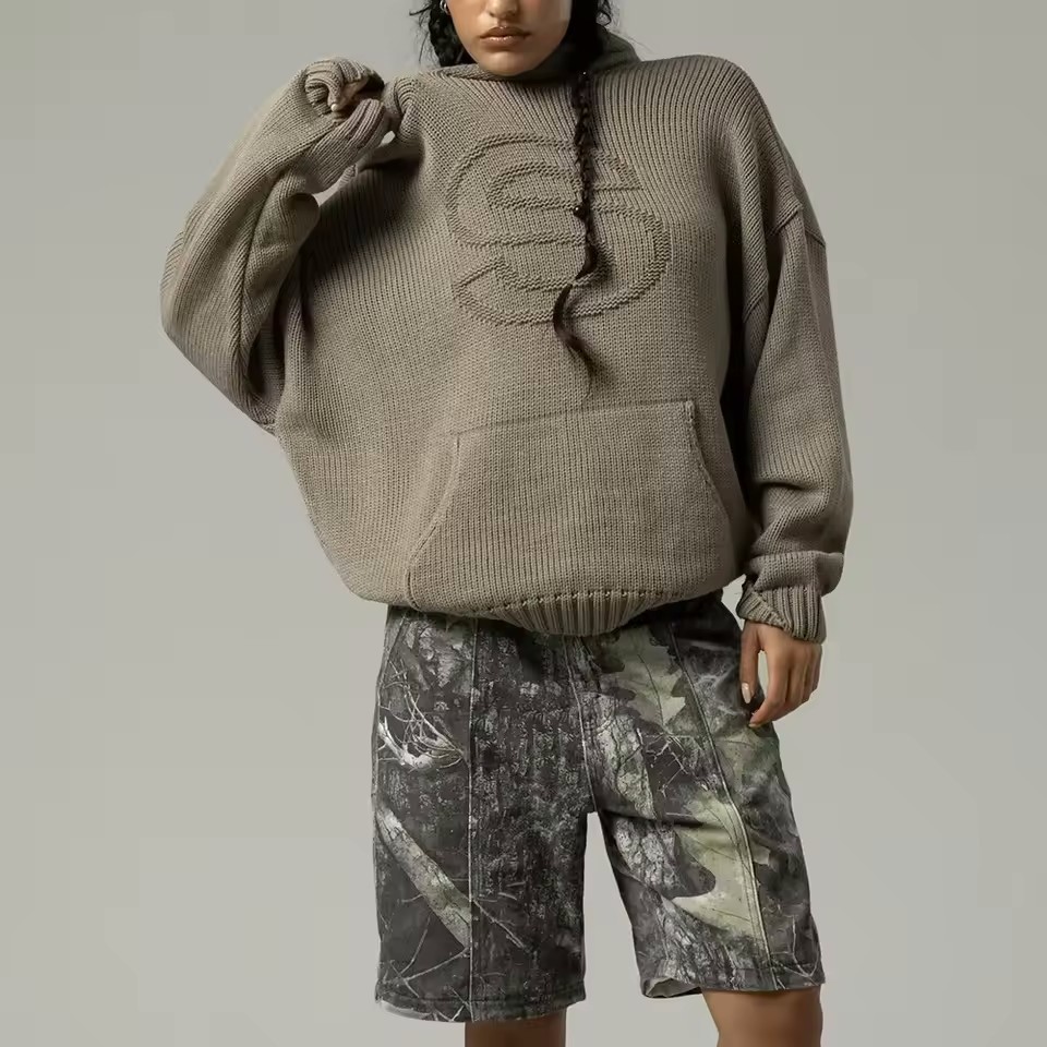 Women's Clothing Retro Trendy Knitted Sweater, Unisex, Versatile, Loose Fit, Popular Pullovers_ecoleips.com