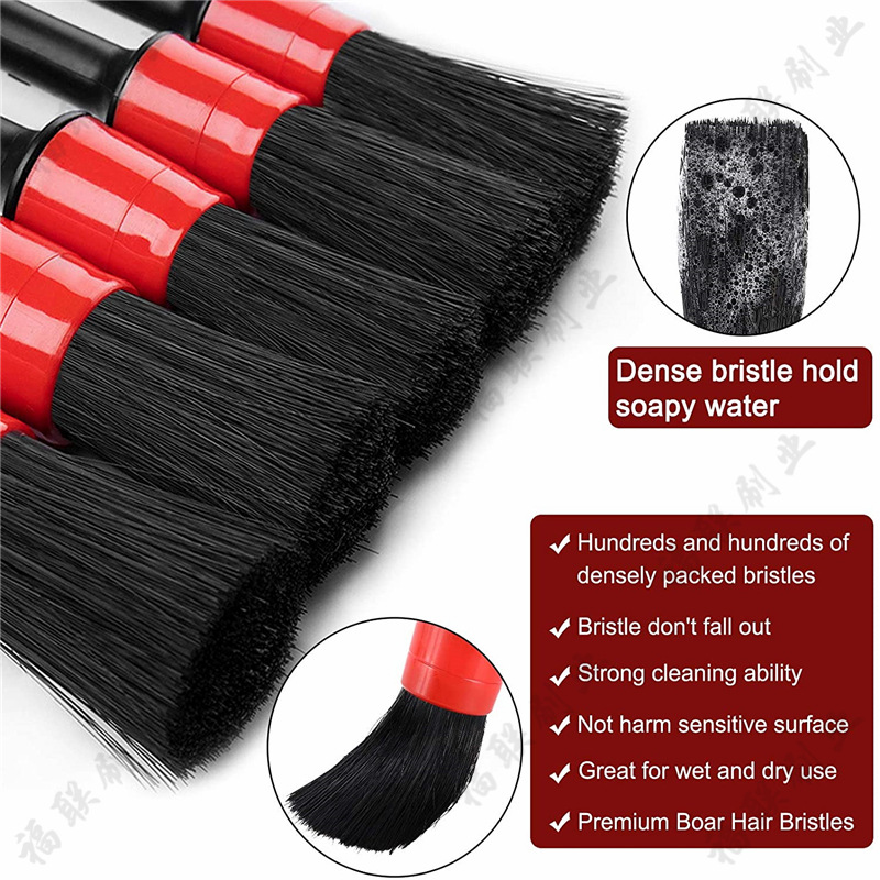 Car Cleaning Brush Set 18-piece Electric Drill Brush Air Conditioner Air Outlet Sponge Gloves Detail Brush 5-piece Set