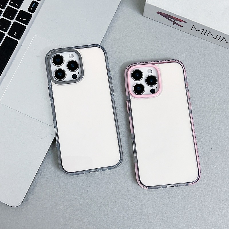 iPhone17に適した高透明度2.0 TPEツートンカラーケース、Apple11耐衝撃保護ケース、アクリル製コントラストカラーシェル|undefined