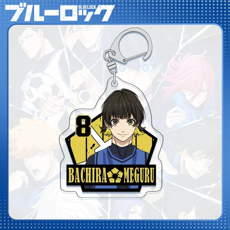 Acrylic Keychain (Blue Lock) Blue Prison Key Bin, double-sided 6 cm, D-system compatible