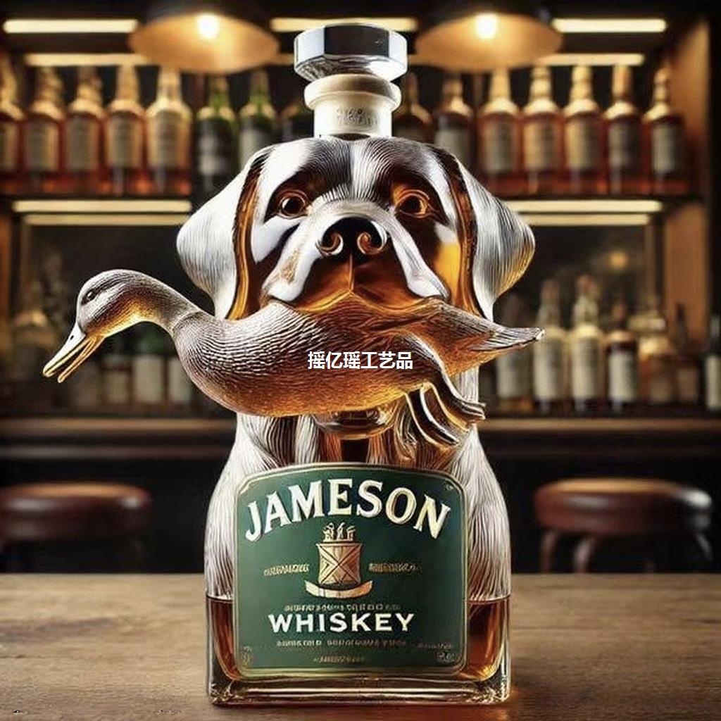 独立站新款跨境Funny Pug Whiskey Bottle猎犬威士忌酒瓶醒酒器