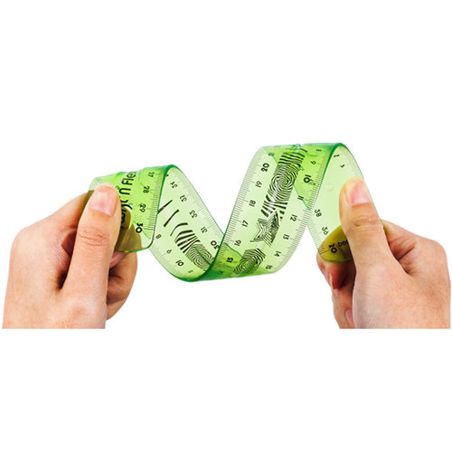 French Maped soft ruler student stationery drawing measurement soft ruler bendable ruler