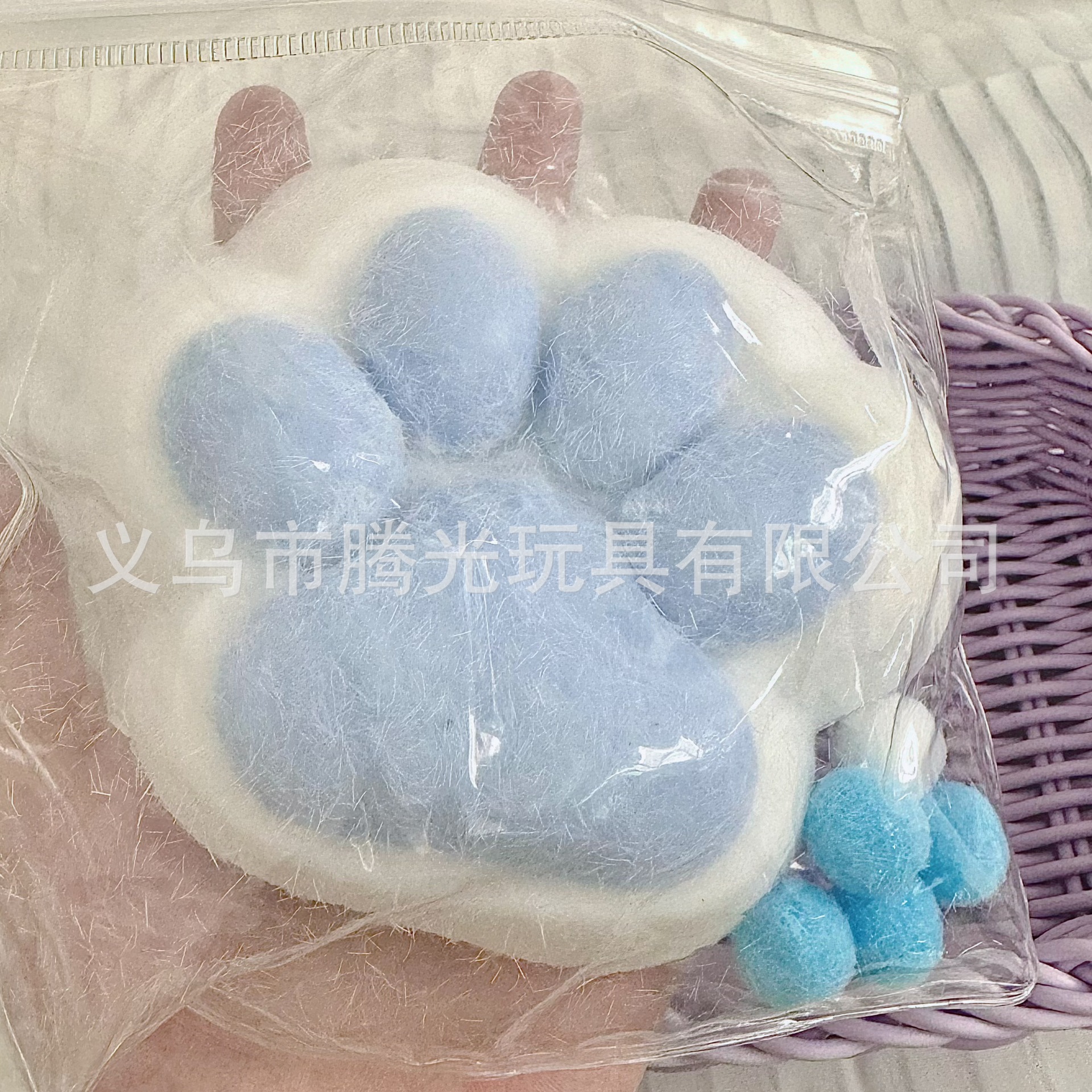 12cm [두꺼워진] 빅맥 무리 고양이 발톱 - 파란색과 흰색