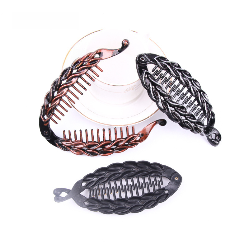 Pince cheveux grande banane pour coiffure queue de cheval_voghion.com