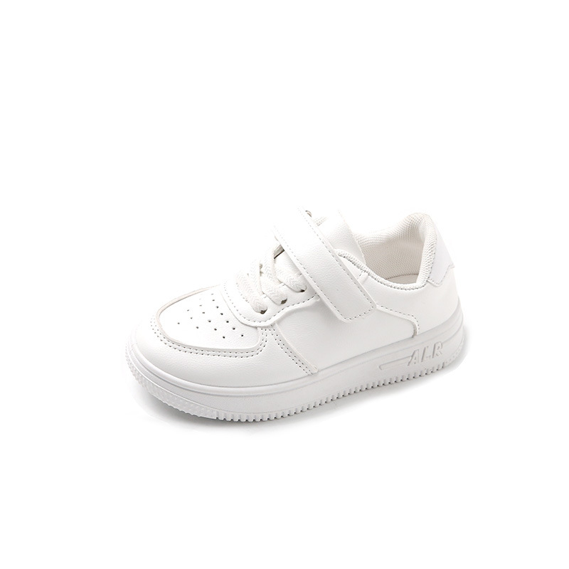 Zapatos blancos para niños Zapatillas de malla transpirable para niñas 2023 nueva primavera y otoño para niños Zapatillas de deporte de fondo suave Zapatos de malla casual
