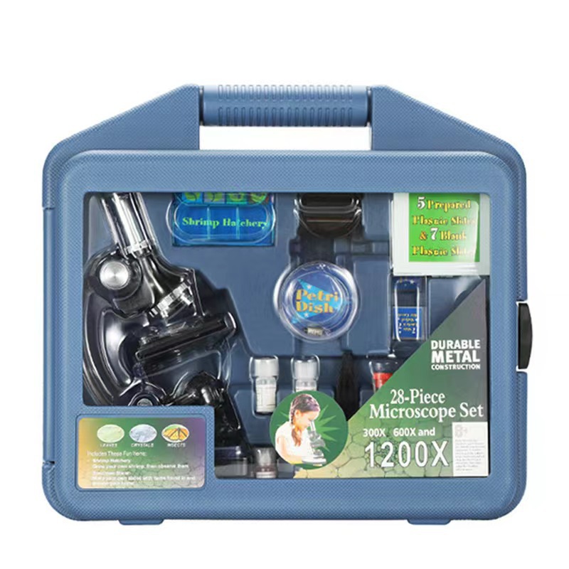 实验室儿童显微镜学生专用科学高清高倍专业光学显微镜套装
