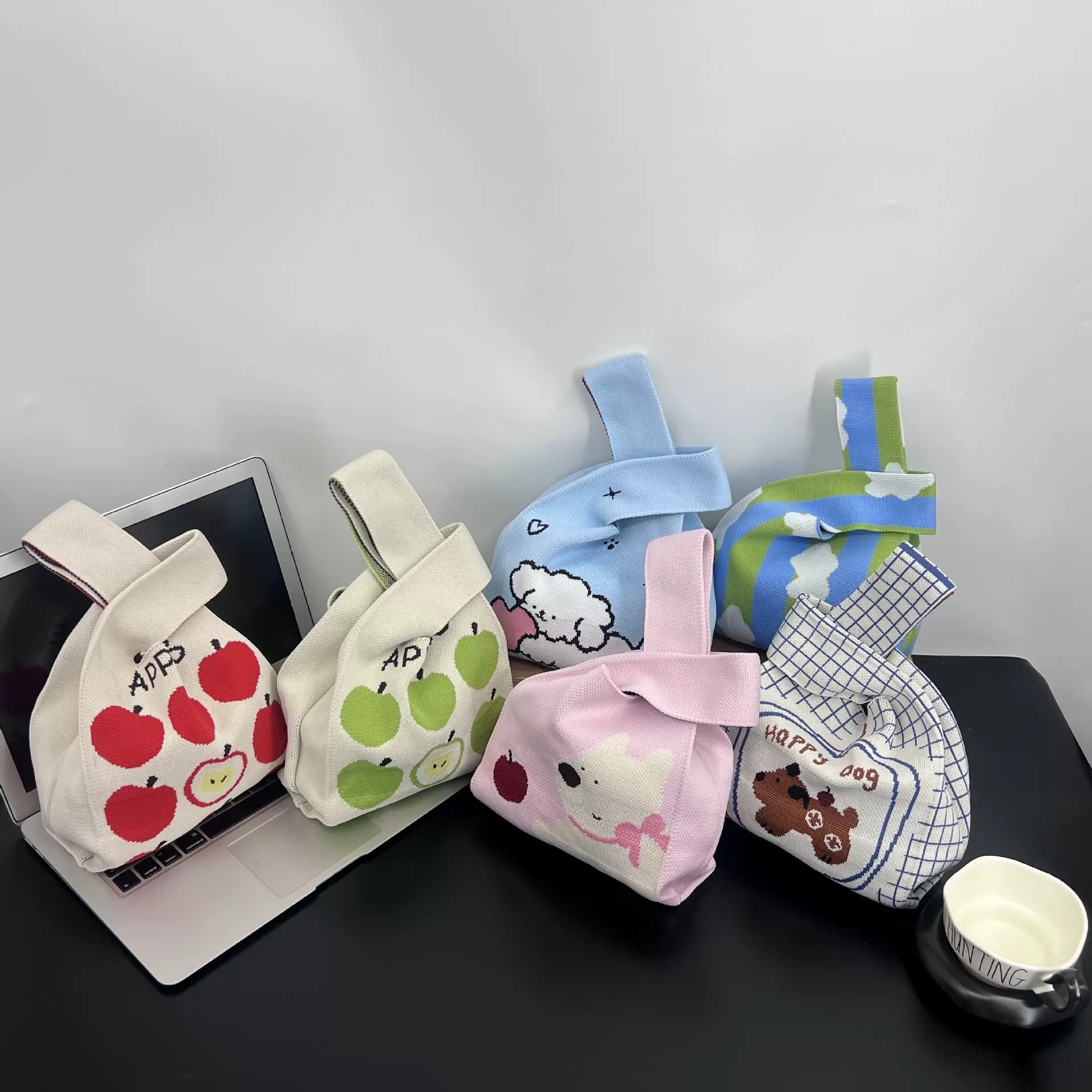 小方包针织袋针织包装饰女士手提包手拎包可爱新年礼物包喜糖袋