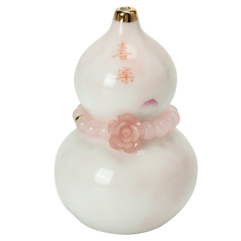 持ち運び可能な陶器を備えた新しい中国風のひょうたん、小さくて絶妙な茶ペット、茶道のスペアパーツ、見栄えの良いデスクトップ装飾品|undefined