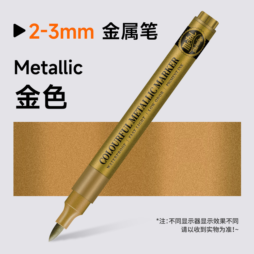 Marcador de metal DIY modelo de tarjetas de saludos de contabilidad de acrílico colorido blando caligrafía impermeable hermosa pluma