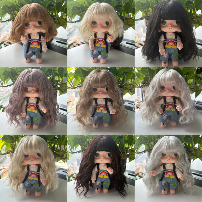 Doll Wig Zisga Gingerbread Man Multi-Color Options with Full Bangs and Long Curly Hair American Doll Hair Doll Wig Zisga Gingerbread Man Multi-Color Options with Full Bangs and Long Curly Hair American Doll Hair