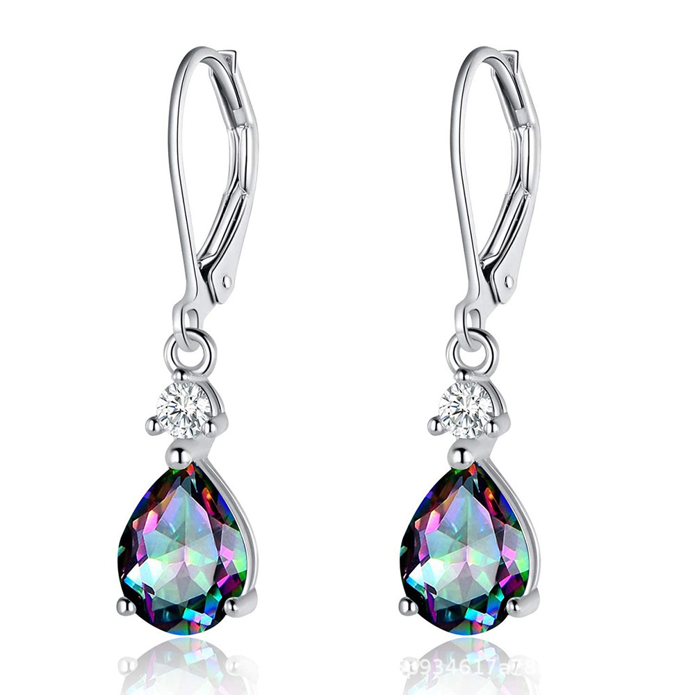 fashionable elegant cute long earrings with zircon with tassels…