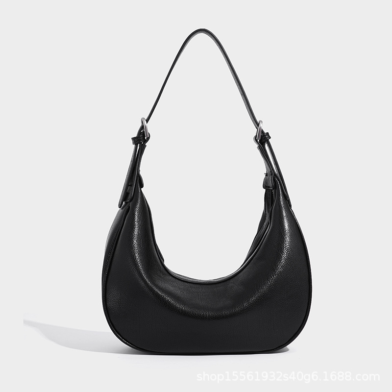 Niche Designer Crescent Hobo Bag Commuter Shoulder Underarm Bag For Women 2026 New Simple Soft Leather Crossbody Bag - Thumbnail 8