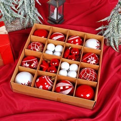 Canyan Christmas Ball Set Christmas Tree Painted Ball Ornament Electroplated Ball Festival Decoration Ball Mixed Gift Box