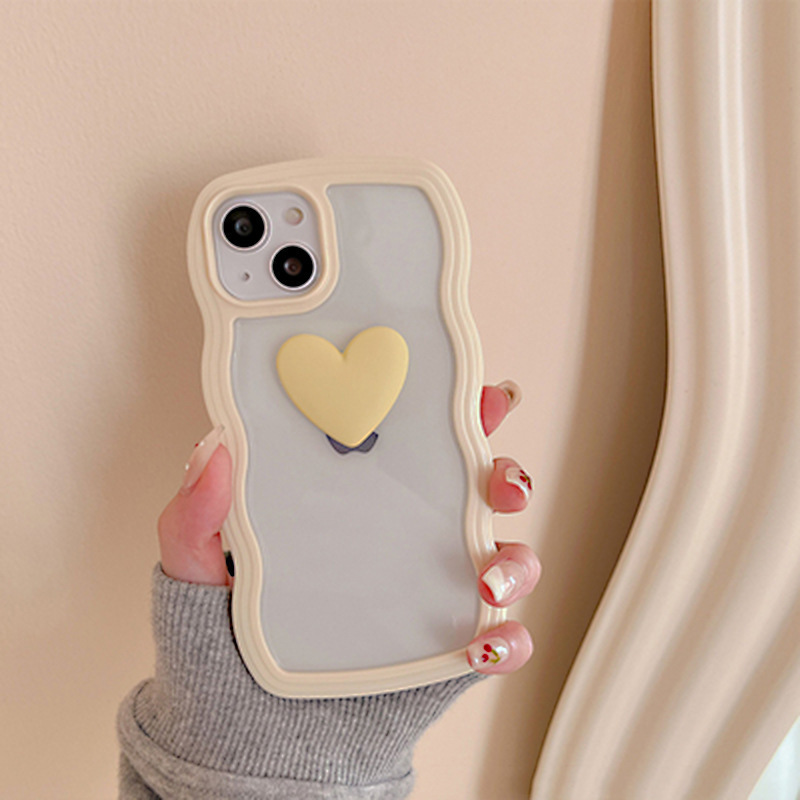 Title 7, Love Wave Border Phone Case Transparent 3D, pro...