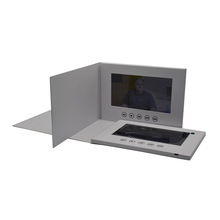 工厂定制5寸商务白色简约韩版周年庆典节日不同内存视频贺卡