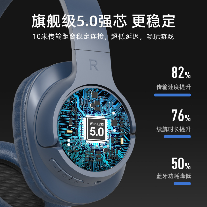 工場直販 BST600 ヘッドマウント高価値ノイズリダクションヘッドセット新しい折りたたみ式長寿命 Bluetooth ヘッドセット|undefined