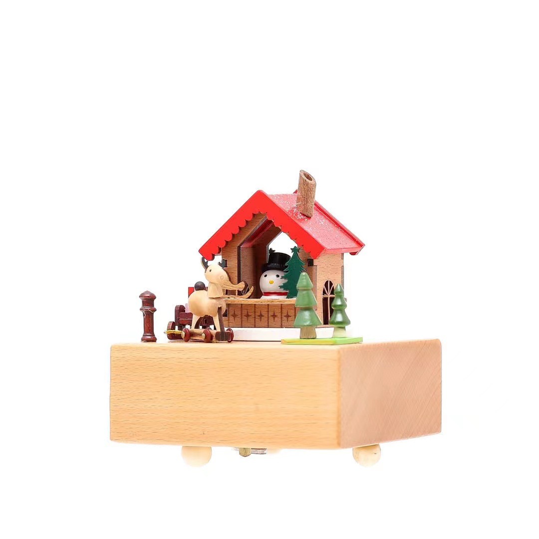 Exquisite manual music box creative new classical retro Harry Potter box wooden beech Music Box Wholesale