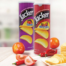 马来西亚进口 jacker杰克薯片100g罐装 热卖国外休闲膨化小吃批发