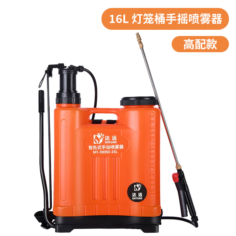 Pulverizador manual Comercio exterior Huerto agrícola 16/20l Cubo de mochila para rociar Estandado de pesticidas Lote de rociador manual
