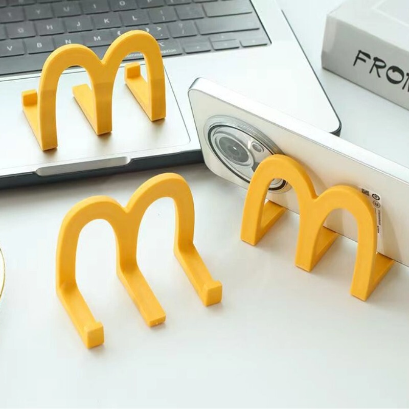【ネットセレブ人気モデル】M型マクドナルド 携帯電話ホルダー オフィス デスクトップ オーナメント ワークステーション かわいい 高級 ニッチ|undefined