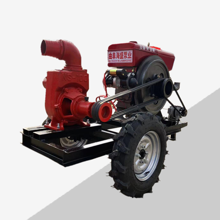 工程排污4寸自吸水泵 柴油机自吸泵 应急排水快速铸铁离心泵