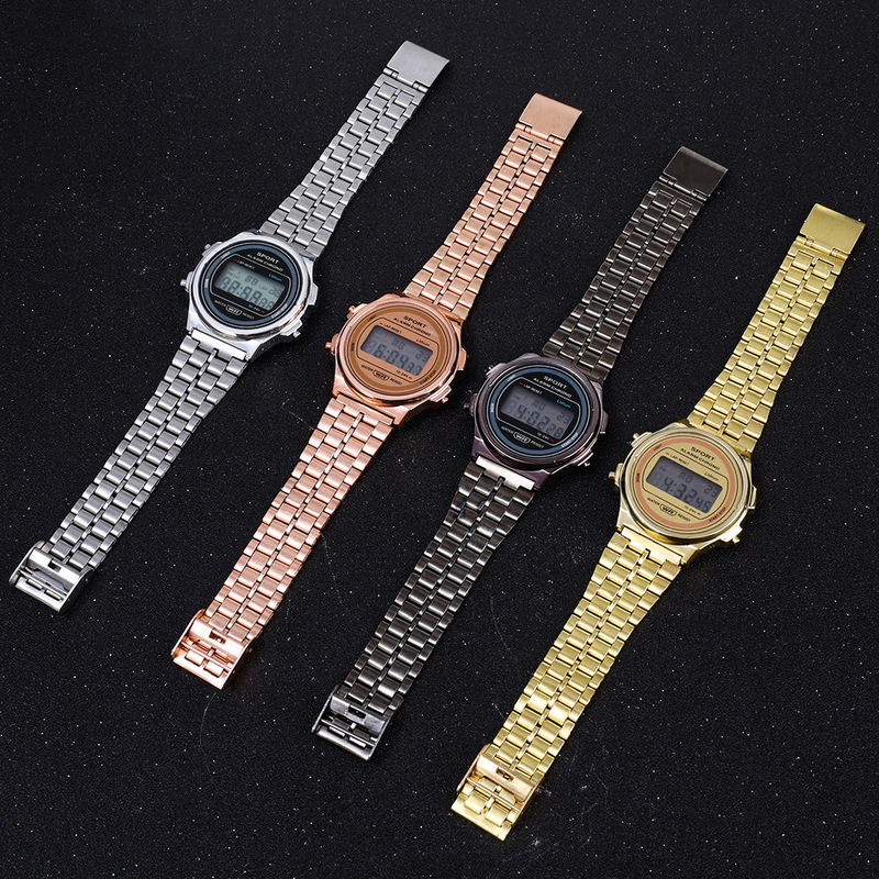 Foreign Trade Popular Led Digital Watch Wr F91W Steel Band A159 New Round Fashion Watch Multi-Function Digital Watch Foreign Trade Popular Led Digital Watch Wr F91W Steel Band A159 New Round Fashion Watch Multi-Function Digital Watch